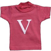Naamslinger Lettershirts roze V