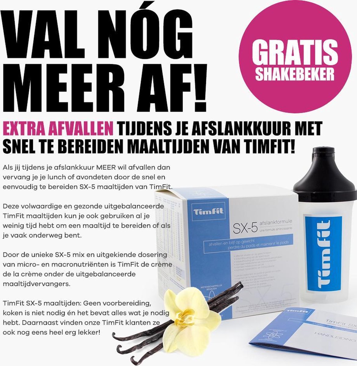 Goedkoopste Maaltijd AfslankBooster SX-5 | Vanille