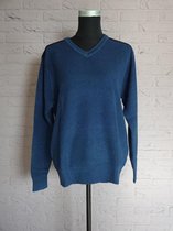 HKM Pullover [ pully ] met V hals, Blauw maat XL Nr. 961
