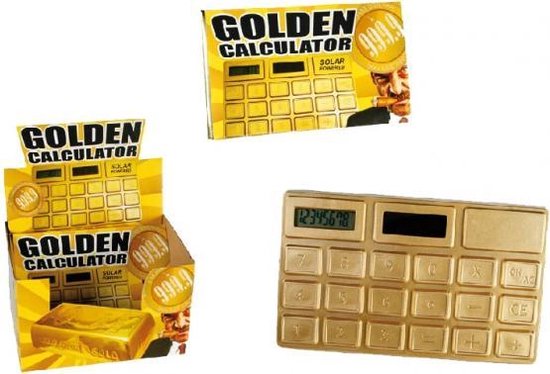 GOUDEN REKENMACHINE OP ZONNECELLEN | bol.com