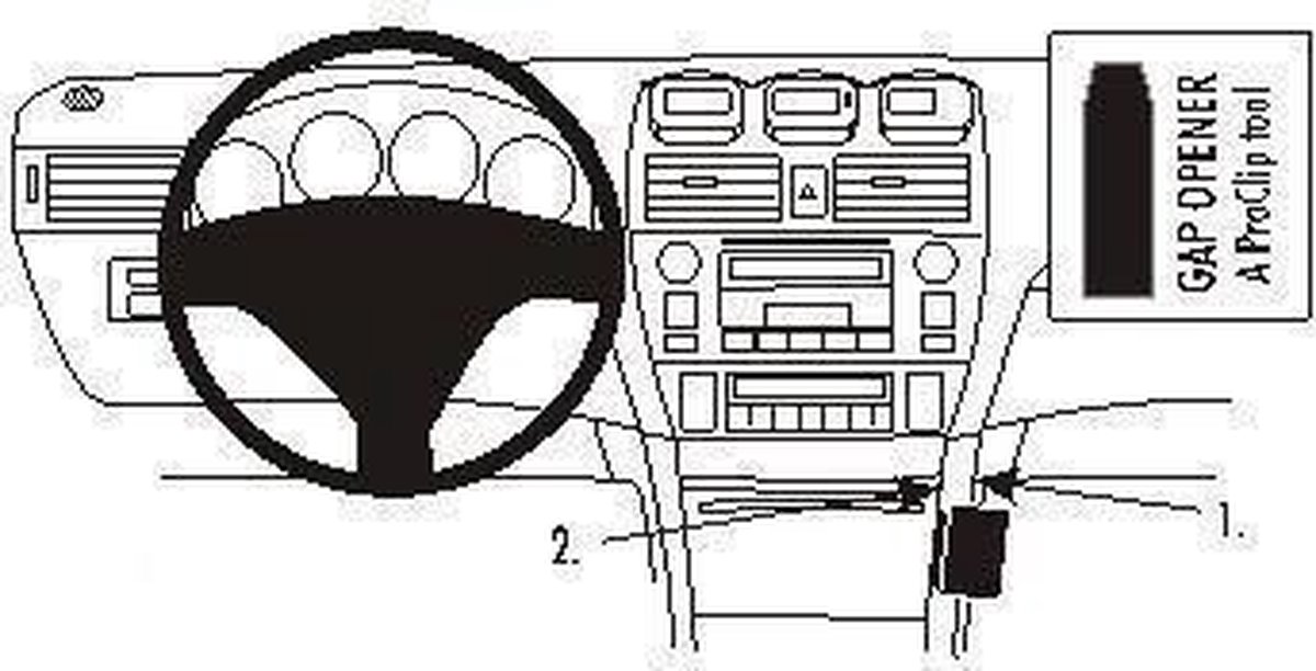 Brodit PDA/GPS/mobiele telefoons accessoires ProClip