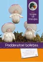 DIY wolvilt pakket: Paddenstoel bolletjes