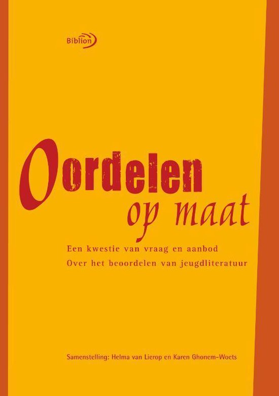 Cover van het boek 'Oordelen op maat'