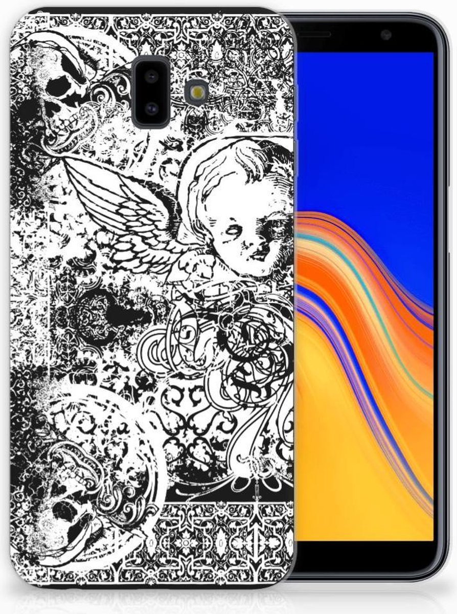 Silicone Back Case Samsung Galaxy J6 Plus (2018) Skulls Angel