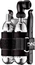 Lezyne Twin Kit und Lever Kit Combo Co2-pomp, zwart/zilver