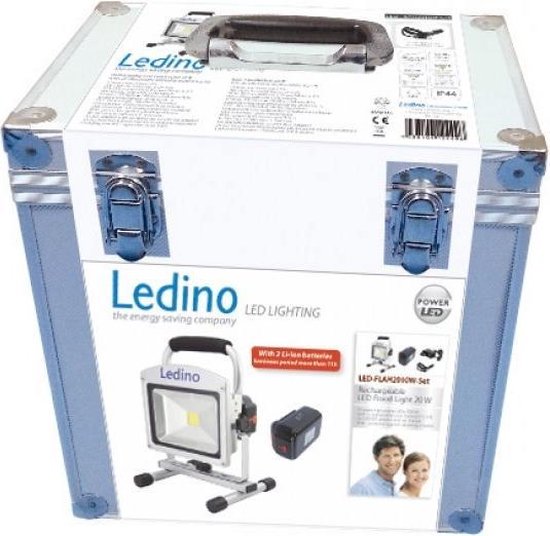 envelop zuurgraad vlees Ledino LED schijnwerper / bouwlamp op accu | bol.com