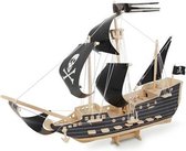 Bouwpakket 3D Puzzel Piratenschip- hout