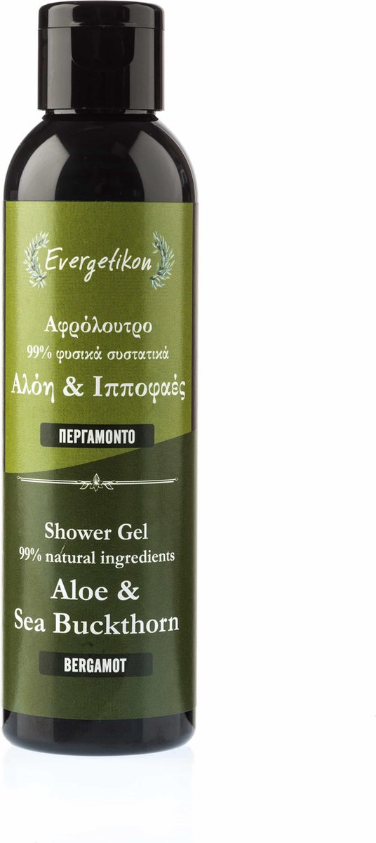 Goedkoopste Douchegel Aloe, Zeehoorn en Bergamot. 99 natuurlijke ingrediënten.