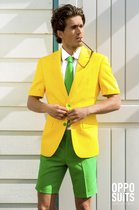 OppoSuits Green and Gold - Mannen Zomer Kostuum - Gekleurd - Feest - Maat 52
