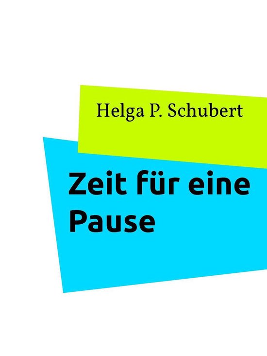 Zeit für eine Pause - cover