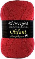 Scheepjes Olifant kleur 20 Bordeaux rood. 2 BOLLEN a 400 GRAM. LOT K391. INCL. Gratis Digitale vinger haak en brei toerenteller