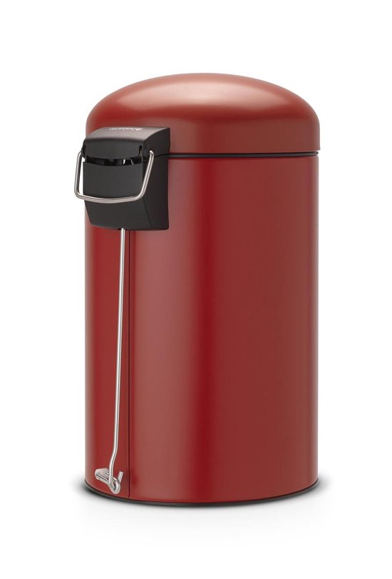 eluno Vintage pedaalemmer keuken vuilnisemmer 12 liter inhoud met uitneembare kunststof binnenemmer metaal (zwart