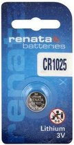 1 Stuk Renata CR1025 30mAh 3V batterij
