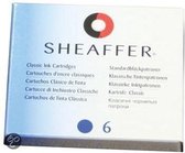 Sheaffer penvulling inktpatroon - Blauw - 6 Stuks