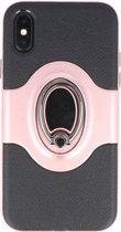 Shield TPU Hoesje met Ring Houder voor iPhone X Roze