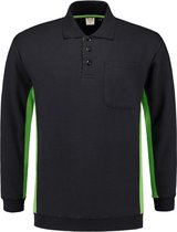 Tricorp Polosweater Bi-Color - Workwear - 302001 - Navy-Limoengroen - maat 5XL