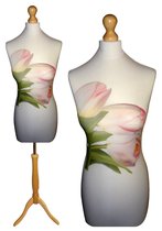Tulpen paspop met licht bruine sparkling driepoot 40/42