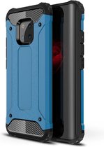 Armor Hybrid Back Cover - Huawei Mate 20 Pro Hoesje - Lichtblauw