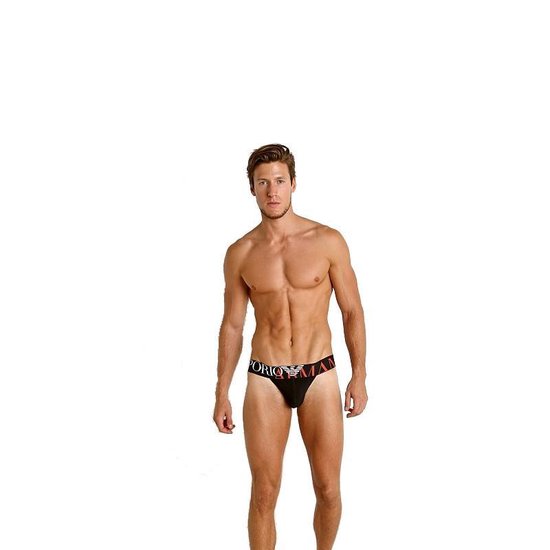Emporio Armani Jock Strap Black RedM