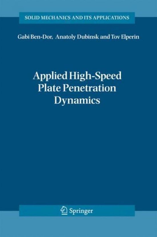 Applied High-Speed Plate Penetration Dynamics - cover