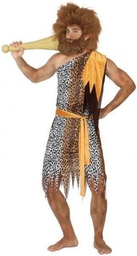 Holbewoner verkleed kostuum heren - carnavalskleding - voordelig geprijsd M/L