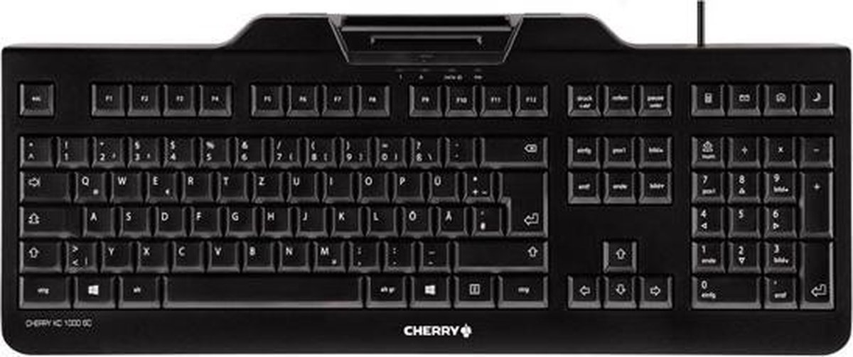 CHERRY KC 1000 SC toetsenbord USB QWERTZ Zwitsers Zwart