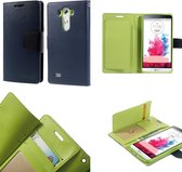 Mercury Rich Dairy wallet case hoesje LG G4 blauw