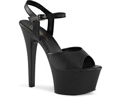 Pleaser - ASPIRE609 Sandaal met enkelband, Paaldans schoenen - Paaldans schoenen - 42 Shoes - Zwart