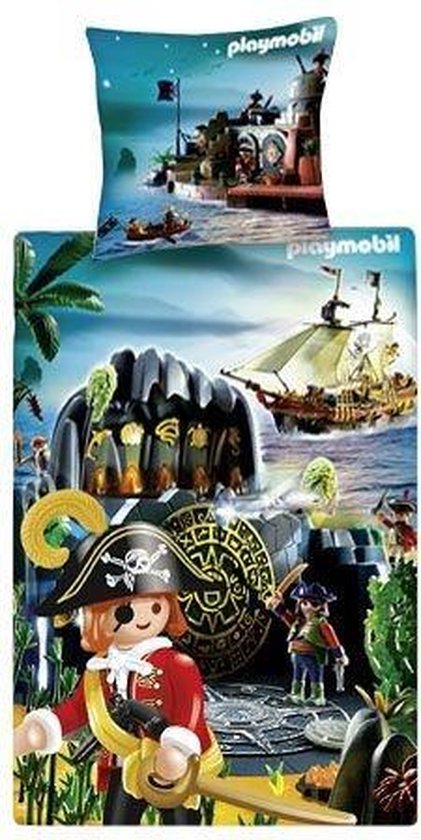 Levering onbekend strip Playmobil Dekbedovertrek Schateiland Piraat | bol.com