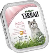 Yarrah Welness Pate - Glutenvrij - Zalm & Garnalen - Kattenvoer - 16 x 100 g