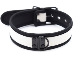 Banoch - Lindo Collar Blanco Neoprene - halsband wit neopreen - puppy play