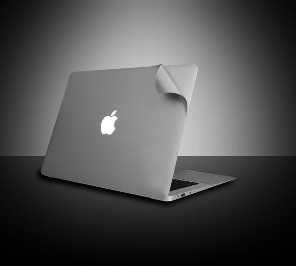 Macbook Sticker voor New MacBook AIR 2018 13 inch (A1932) - Zilver