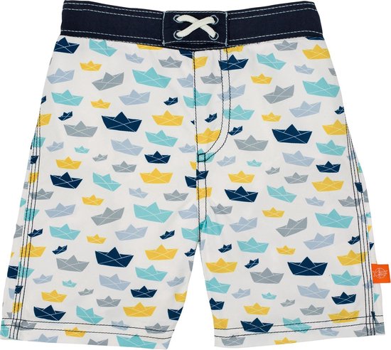 Lässig Splash & Fun Board Shorts / zwemshorts - paper boat 12 maanden