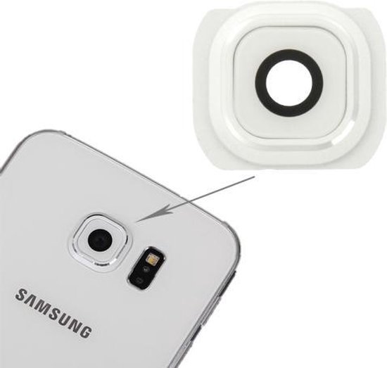 Samsung Galaxy S6 camera lens cover glas Wit reparatie onderdeel | bol.com