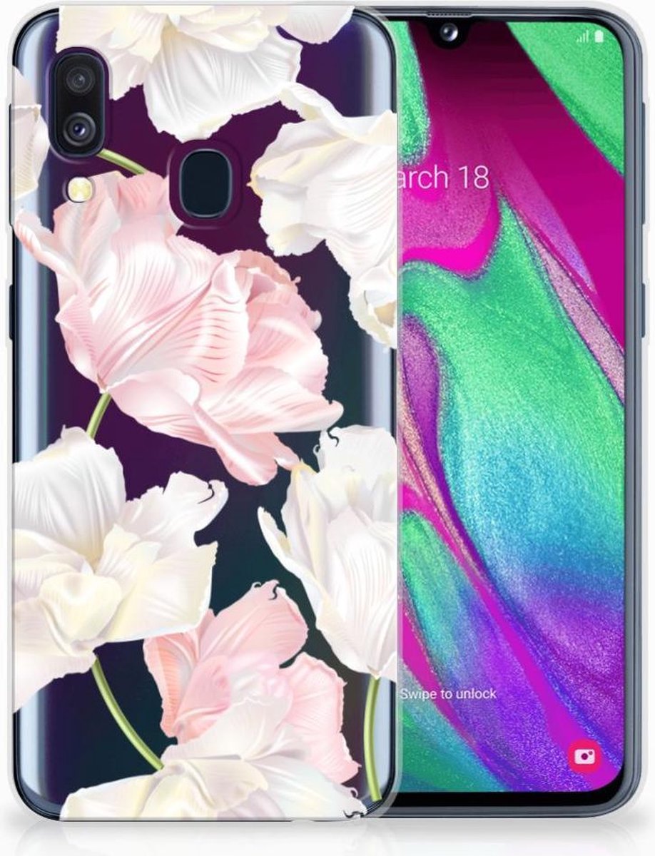 Samsung Galaxy A40 TPU Case Lovely Flowers