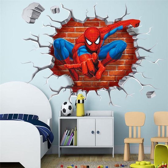 Spiderman sticker kinderkamer
