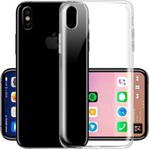 Apple iPhone X ultra dun silicone TPU hoesje / cover / case / naked skin volledig transparant