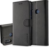 LC.IMEEKE Luxe Book Case - Geschikt voor Huawei P20 Lite Hoesje - Zwart