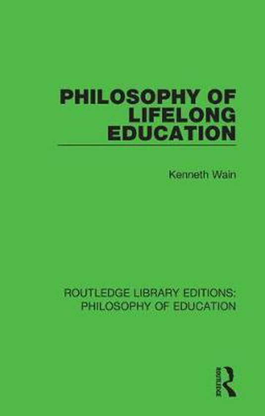 Routledge Library Editions: Philosophy of Education- Philoso ... - cover