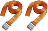 MasterLock Spanbanden - 2.5m x 25mm - Oranje - 2 stuks - 3210EURTAT