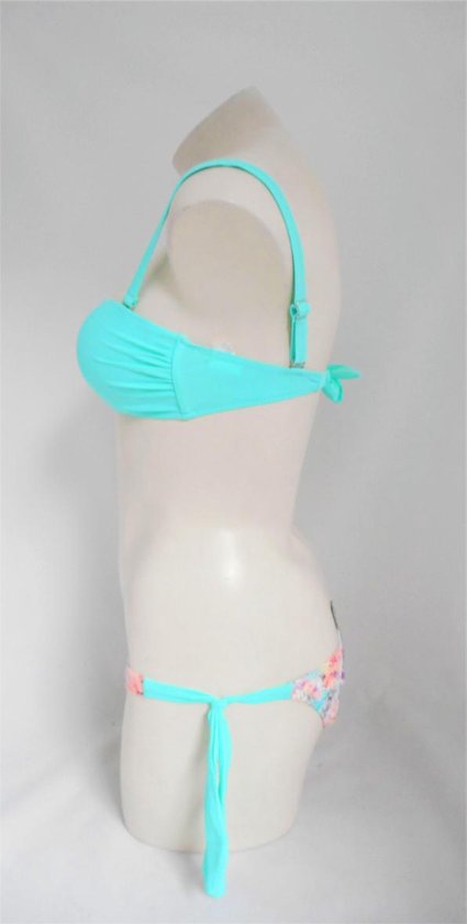 Push Up Bikini Turquoise - Maat S/M ( maximizer bikini)