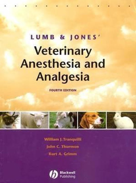 Lumb and Jones' Veterinary Anesthesia and Analgesia - cover