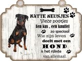 Spreukenbordje hond: Rottweiler