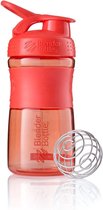 BlenderBottle | SportMixer | Tritan Grip | Eiwitshaker | Bidon | Shaker | 590 ML | Coral - Koraal rood.  Je shake zonder klonten en de shaker lekt niet.