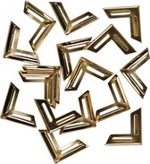 Metalen Hoeken 19x19 mm Goud 10 stuks