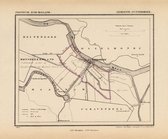 Historische kaart, plattegrond van gemeente Puttershoek in Zuid Holland uit 1867 door Kuyper van Kaartcadeau.com