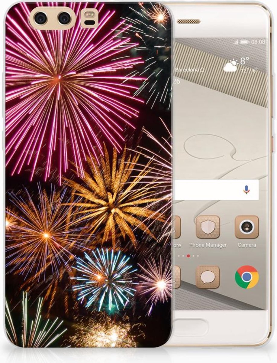 Huawei P10 Plus Silicone Back Cover Vuurwerk