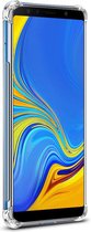 Casemania Hoesje Geschikt voor Samsung Galaxy A9 2018 - Anti Shock Hybrid Back Cover - Transparant