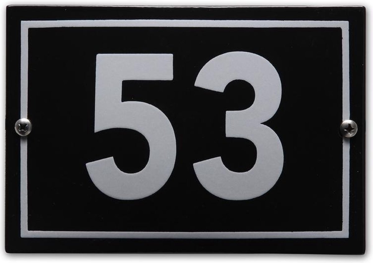 Huisnummer model Phil nr. 53