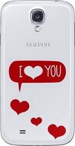 Origineel Galaxy S4 i9500/i9505 Flip Cover i love You